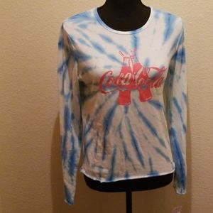 NWT juniors' Coca-Cola tie dye graphic tee